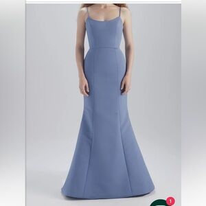 Amsale Moe Gown - Dusk Color - Size 8 altered to size 6 - Blue Bridesmaid Dress